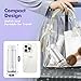 Water Flosser Mini Cordless Portable: 5 Modes Water Dental Floss with Telescopic Water Tank, 6 Tips, IPX7 Waterproof Oral Irrigator for Teeth Cleaning Gums,Orthodontic,Braces Dental Care (White)