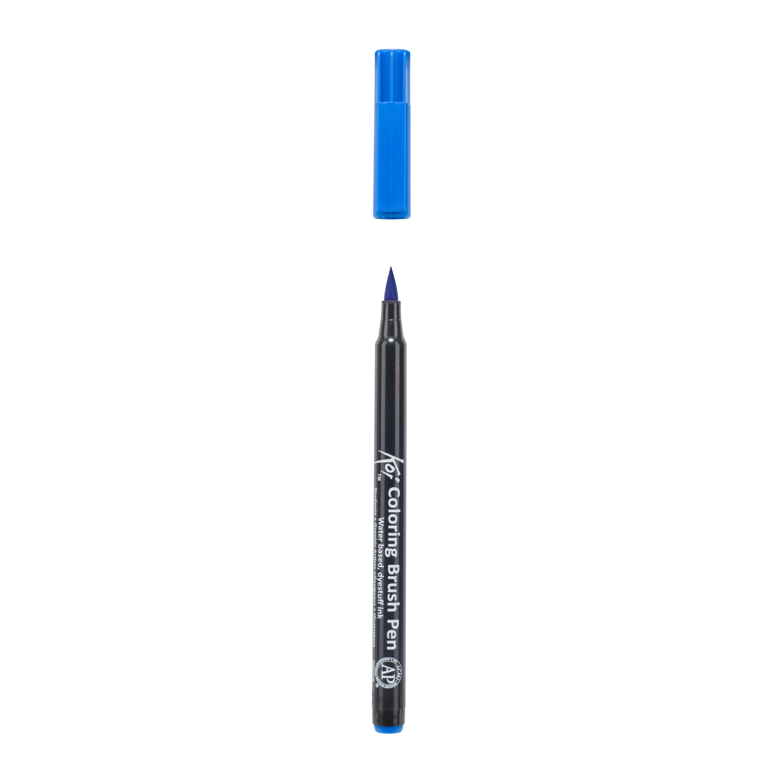 SAKURA Koi Colouring Brush Pen - Cerulean Blue - Flexible Brush Tip - Water-Based Ink - Vibrant Blending and Watercolor Effects - Perfect for Sketching, Journaling, and Illustrations