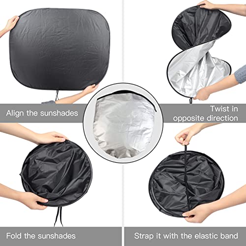 Windshield Sun Shade, Foldable Sun Shade for Car Windshield UV Protection and Heat Reflector - Keep Your Vehicle Cool