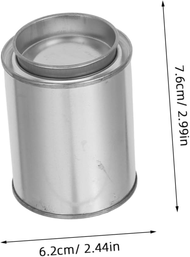 PRETYZOOM 8pcs 200ml Metal Paint Storage Cans with Lids Small Unlined Paint Buckets DIY Crafts