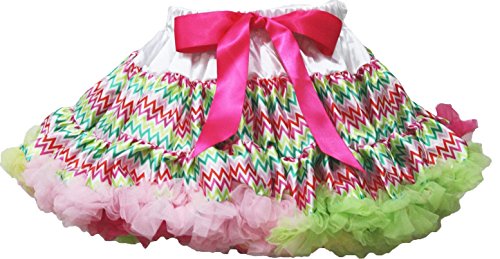 Vestido de Pascua para niña de 1 a 8 años con rayas de arcoíris y tutú pettiskirt