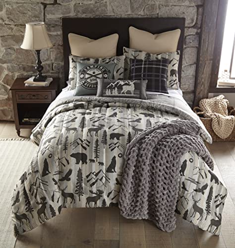 Donna Sharp King Comforter Set - 3 Piece Set - Forest Weave - King Comforter And Two King Pillow Shams - Machine Washable #TOP4