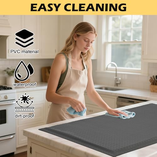 Image of Anti Fatigue Mat 2x5 Ft 15 /16 inch Thick Soft Sponge Ergonomic Durable