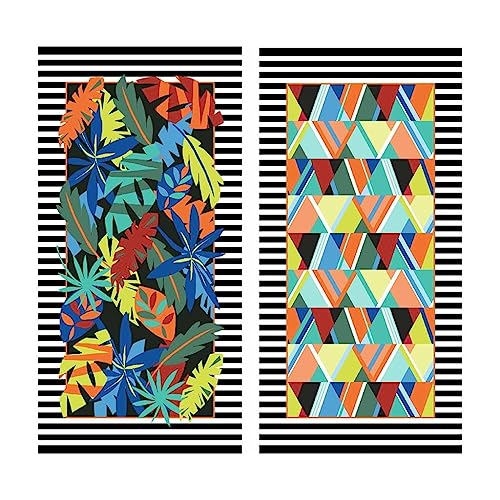 Toalha de Praia Aveludada Itacaré Folhagem