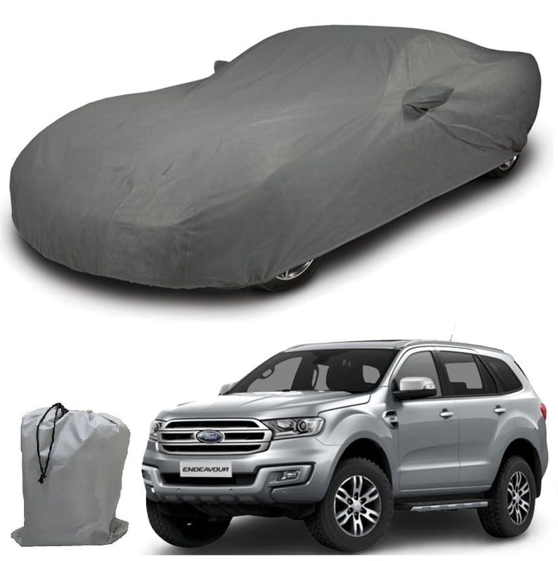 Image of ARCUATE Triple Layer Custom fit Car Body Cover for Ford Endeavour |Top Layer Dustrproof | Middle Layer Waterproof | Bottom Layer Scratch Protection | Outdoor Indoor Fabric