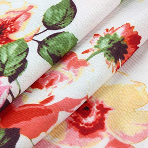 Women's Maternity Tops Short Sleeve Round Neck Floral Print Nursing T-Shirt Tops For Breastfeeding Pregnancy Shirts #TOP5