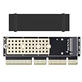 NVME Adapter with Heat Sink fo M.2 NVME (M-Key) SSD to PCIE 3.0 X16 Expansion Card