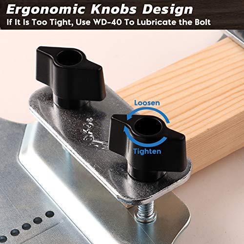 Stair Tread Template Set For Colins，Stair Cutting Tools，Replacement Template Steps Risers Clamp Plates Hand Tool，Shelf Scribe Layout Tool，Caliper Gages #TOP5
