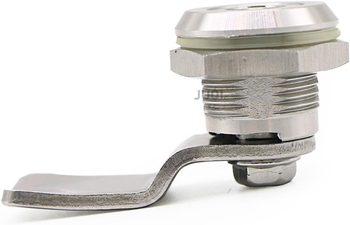 22mm MS705 Distribution Cabinet Lock Panel Lock 304 Stainless Steel 4-Corner Lock Cylinder Marked Cabinet Door Lock 1Pcs(1 Set of 4 Angles H)