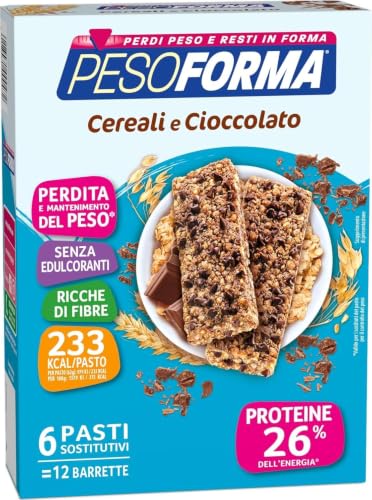 Pesoforma Barrette Cereali Croccanti E Cioccolato, 6 Pasti