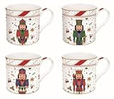 Photo Gallery easy life set 4 tazze mug per colazione di natale in porcellana con schiaccianoci vintage nutcracker twist 300 ml Photo Gallery easy life set 4 tazze mug per colazione di natale in porcellana con schiaccianoci vintage nutcracker twist 300 ml