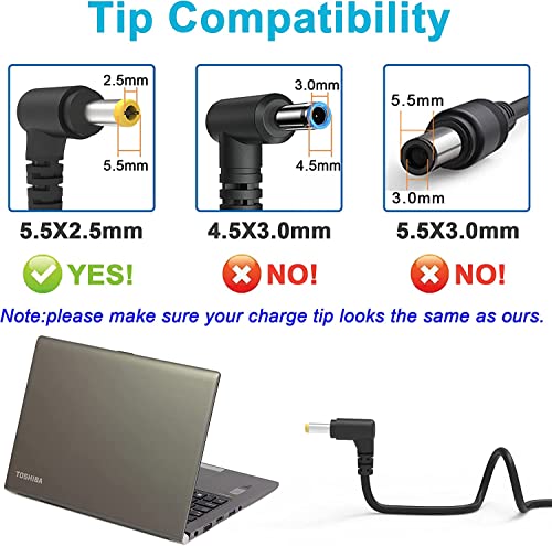 Image of WISTAR 65W 19V 3.42A Laptop Charger Adapter for Lenovo G450 G460 G470 G480 G510 G530 G550 G555 G560 G570 G575 G580 G585 G770 G780 36001651 36001651 57Y6385 92P1156(5.5x2.5mm)