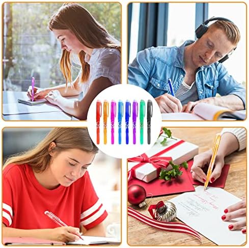 TIESOME 8 Colors Erasable Pens Erasable Gel Pens 8 Pcs 0.7mm Tip Rub Out Pens Erasable Pens with Rubber for Kids Adults Students School Office Stationary Supplies,Students Study Gift