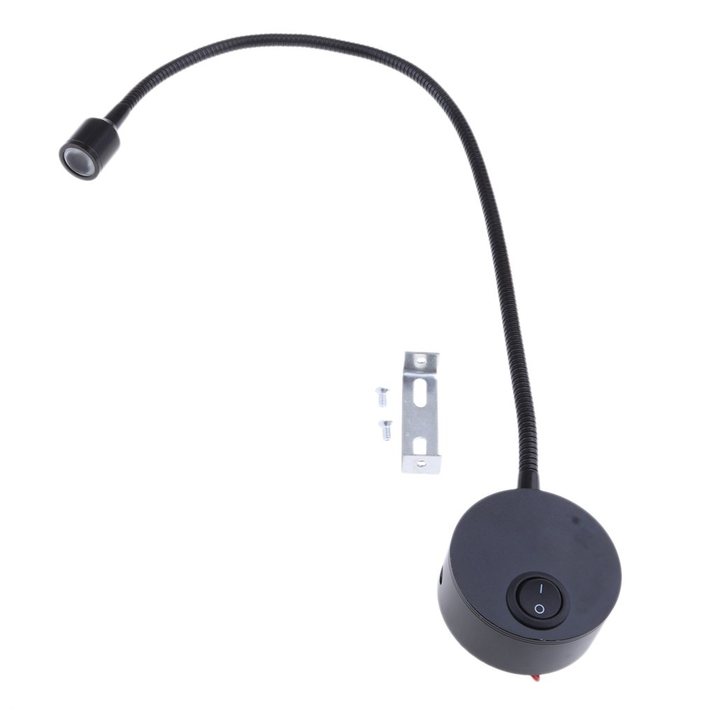Almencla 12v 1w LED Spot Lecture Liseuse Commutateur Camping Car Bateau Lumière Camping Car