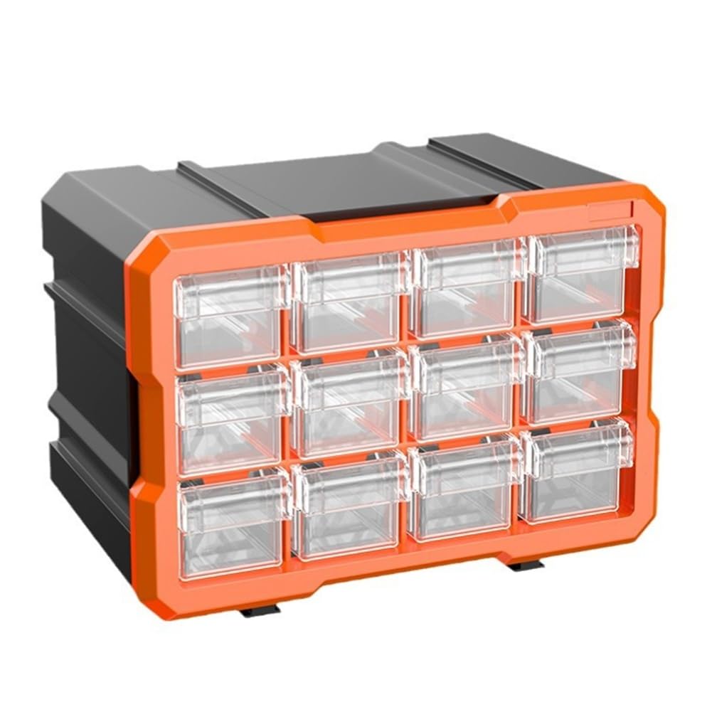 Vjsujehgy Hardware Tool Partition Storage Box Nuts Bolts Screws Parts Container Electronic Products Storage Drawer Cabinet