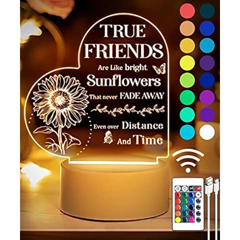 Heart-Shaped Night Light with 16 Colours Cover