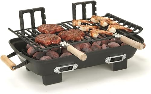 Miniatura 2 de Marsh Allen 30052 - Parrilla a carbón, hibachi, hierro fundido, 10 pulgadas x 18 pulgadas