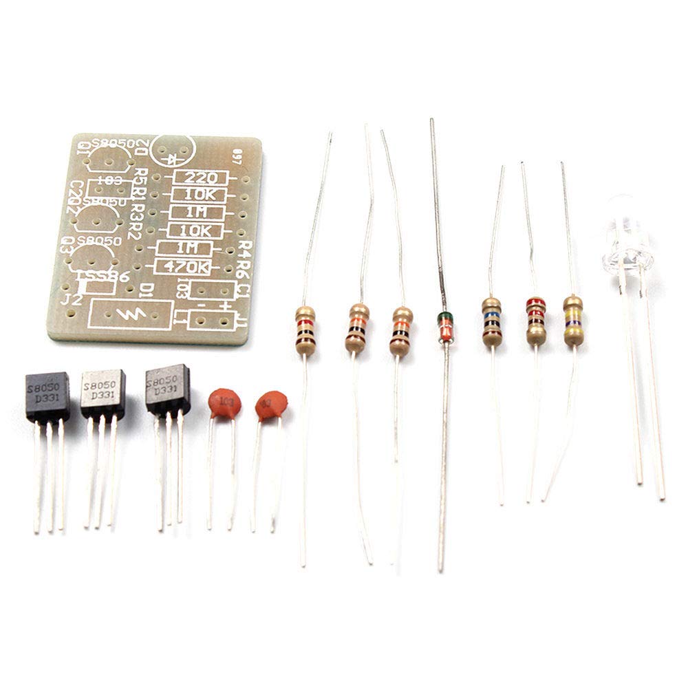 Electronic DIY Kit Mobile Phone Signal Flash Light DIY Kit 3-12V Radiation Power Do-it-Yourself