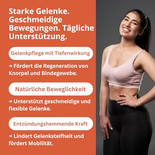VITANOW ARTHRO Complex Plus für arthro care – 90 Kapseln – BPC-157 Hochdosiert mit MSM, Chondroitin, Glucosamin & Hyaluronsäure – Gelenkkomplex für Knorpel, Knochen & Beweglichkeit - BIO