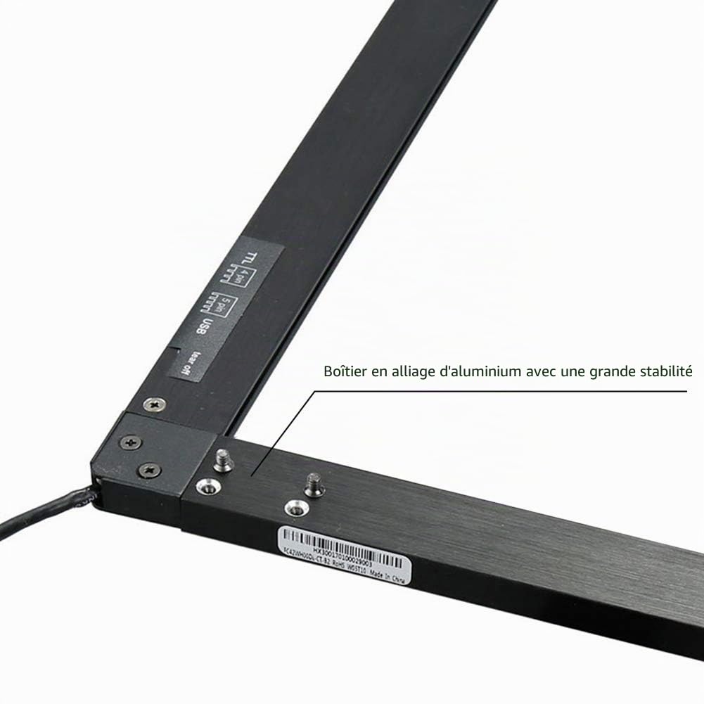 GreenTouch 139,7 cm (55") Infrared Touch Frame, 10 Points Multi-Touches Infrarouge Tactile Cadre, écran Tactile Overlay, Superposition d'écran Tactile Infrarouge …