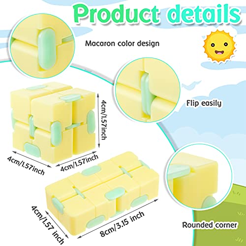Infinity Cube Toy Anxiety Relief Fidget Toy Hand Held Magic Sensory Stress Cube Toy For Adults Kids Relieve Stress Christmas Party Favors (Stylish Style) #TOP5