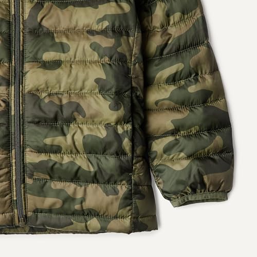 Image of Amazon Essentials Boys and Toddlers' Lightweight Water-Resistant Packable Hooded Insulated Puffer Jacket