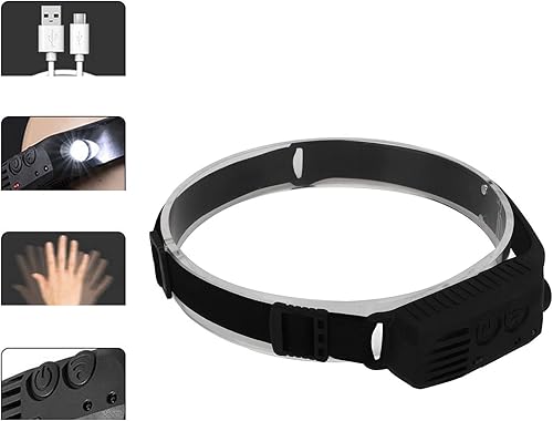 Miniatura 3 de Pwshymi Lámpara recargable LED con banda de ajuste ligero Sensor de movimiento de baja potencia para adultos al aire libre