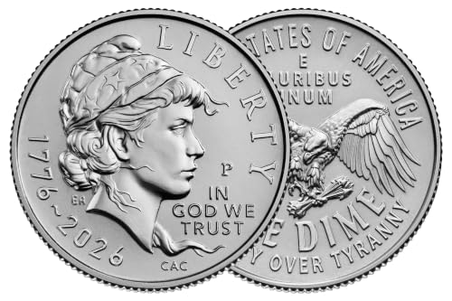2026 P & D Semiquincentennial Emerging Liberty Dime 2-Coin Set Uncirculated image 4