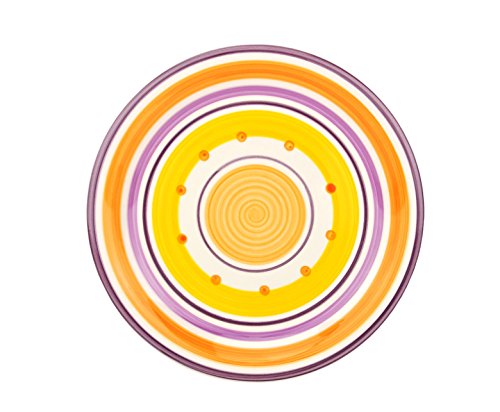 Unitable Cefalu, 18-delige bordenset, servies in mediterrane stijl, platte borden en soepborden van porselein van Rose&Tulipani, geschikt voor magnetron en vaatwasser - Image 3