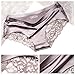 ITAYAX Sexy Lace Underwear for Women Frozen Silk Seamless Panties with Silky Tactile Touch S M L XL 2XL 3XL (Navy Gray Purle 3 piece hipster panties)