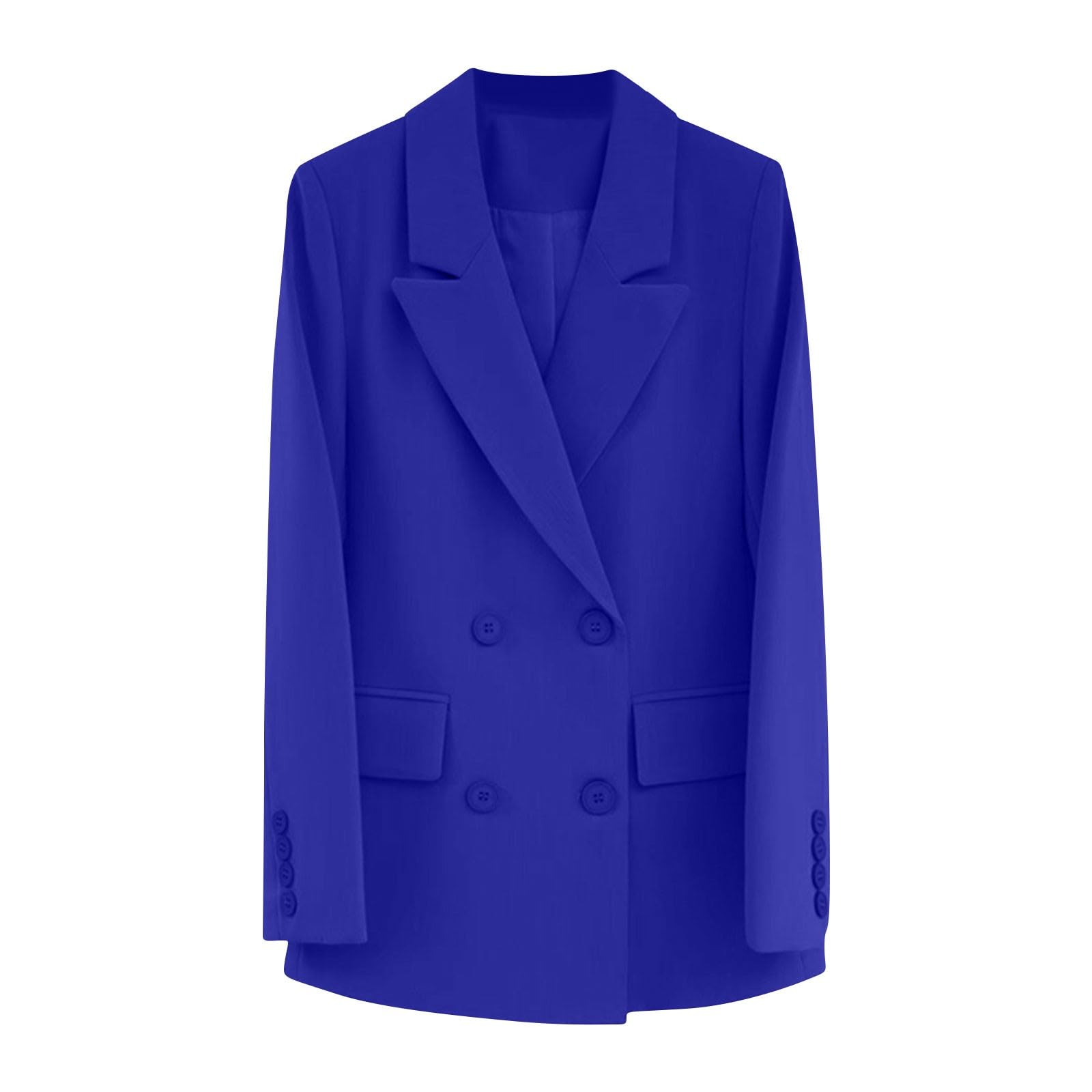 Womens Business Casual Blazers Long Sleeve Lapel Work Office Jackets 2025 Fall Business Formal Suit Coat with Pocket