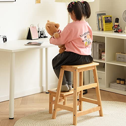 Taburete plegable de madera con escalones antideslizantes para el hogar 4