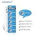 CELEWELL CR1620 5 Pack for Key Fob Tracker 70mAh 3V Lithium Battery 【5-Year Warranty】