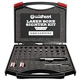 Professional Laser Bore Sight Kit Multiple Caliber,Upgraded Green Bore Sighter with 30 Adapters Button Switch Perfectly Choice for.17 to 12GA Rifles Pistols, Provides Powerful Support for Hunting.