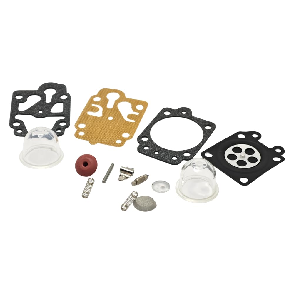 Kit de reparación de carburador de 5 Piezas for cortacésped CG260, CG330, CG430, CG520, GX35, 40-5, 44-5, 43 CC y 52 CC. Piezas de jardín