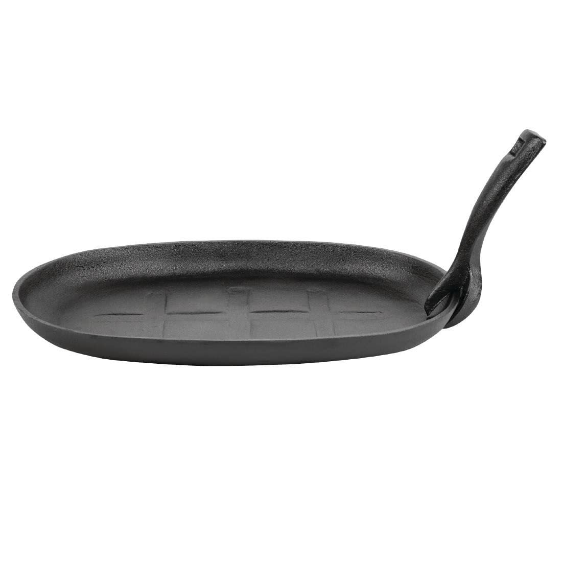 Olympia Cast Iron Sizzle Platter - 280x190mm 11x7 1/2" (CC310)