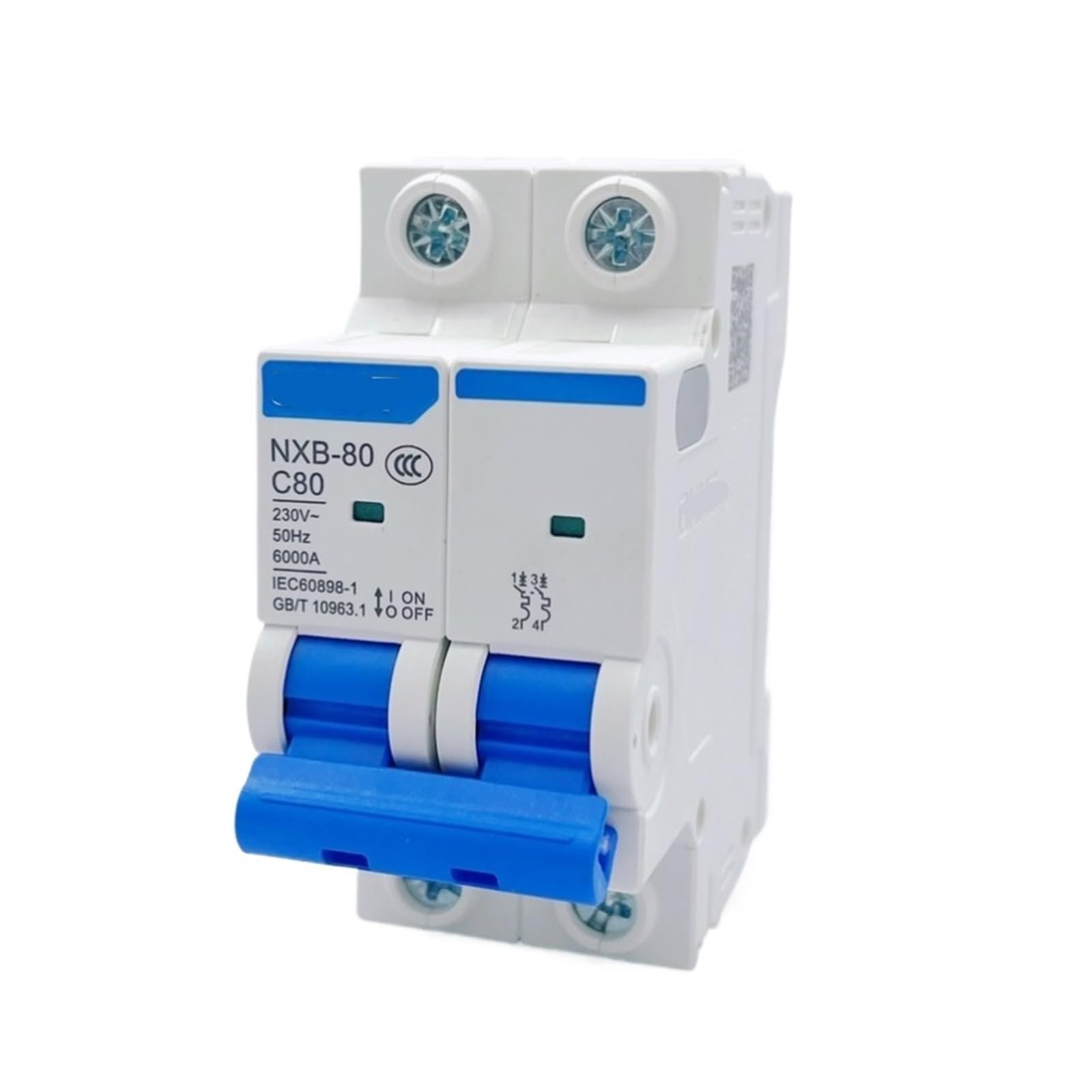 Gvbaepieo 80A Small Size Nxb-80 1P 2P 3P 4P C Type Circuit Breaker Dz47 Air Switch (1)