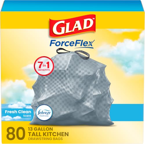 Glad Trash Bags, ForceFlex Tall Garbage Bags...