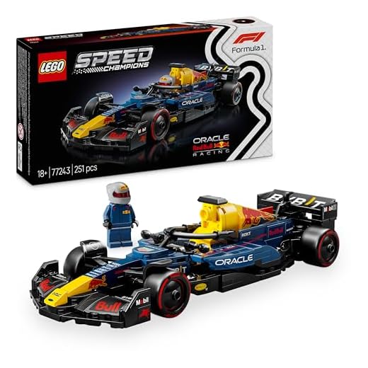 LEGO Speed Champions Auto da Corsa F1 Oracle Red Bull Racing RB20 Modello di Macchina da Collezione con Minifigure del Pilota di Formula 1, Regalo per Uomo, Donna e Adulti Fan dell'Automobilismo 77243
