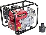 Elevacion maxima 30m Bricoferr BFH034 Bomba de Agua con Motor de Gasolina 7HP 212cc