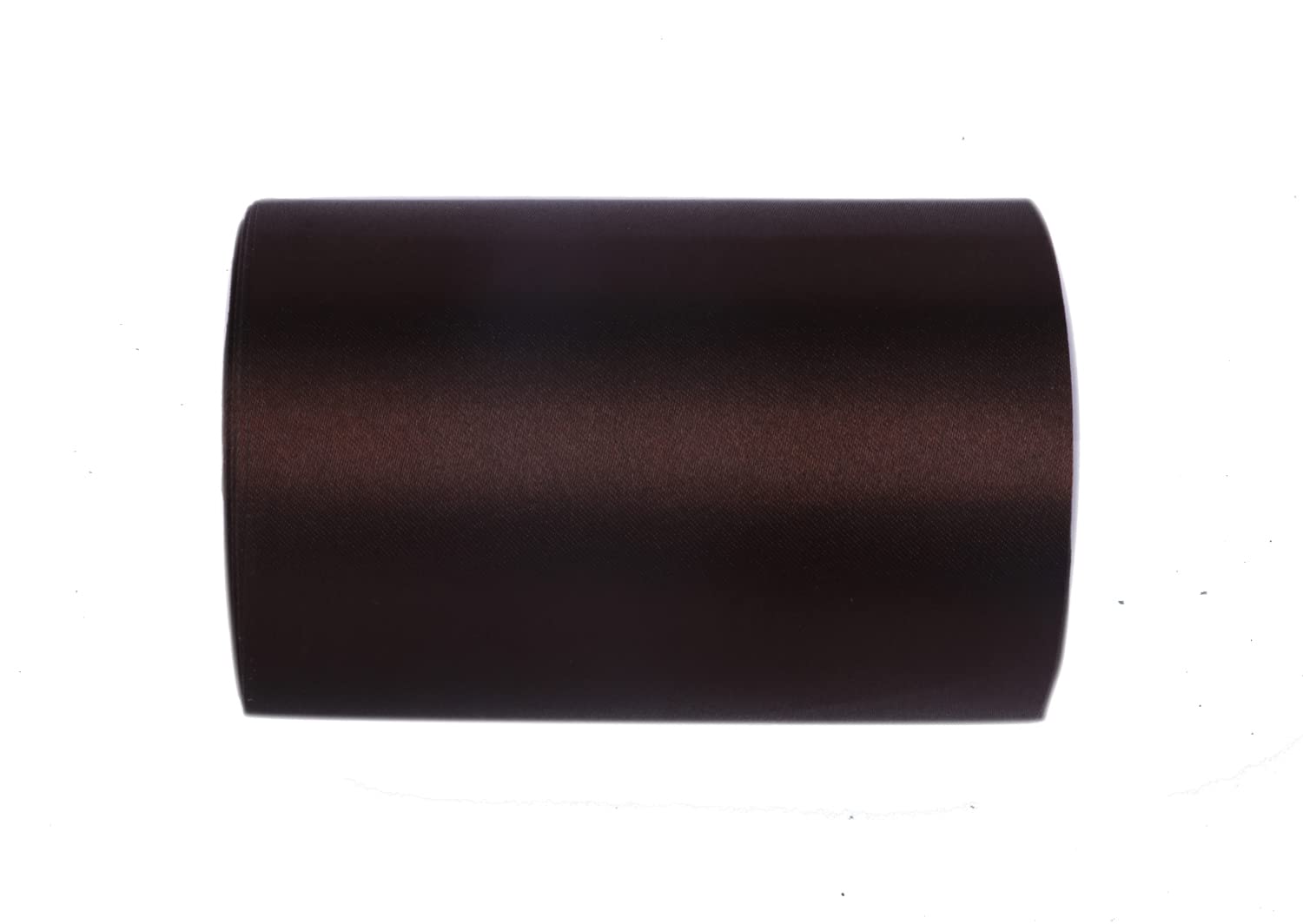 YYCRAFT 6 Inch Wide Satin Ribbon Satin Fabric Spool for Grand Opening Cutting Ceremony Wedding Birthday Party Decoration Gift Craft (22 Yards,Chocolate) โ image 1