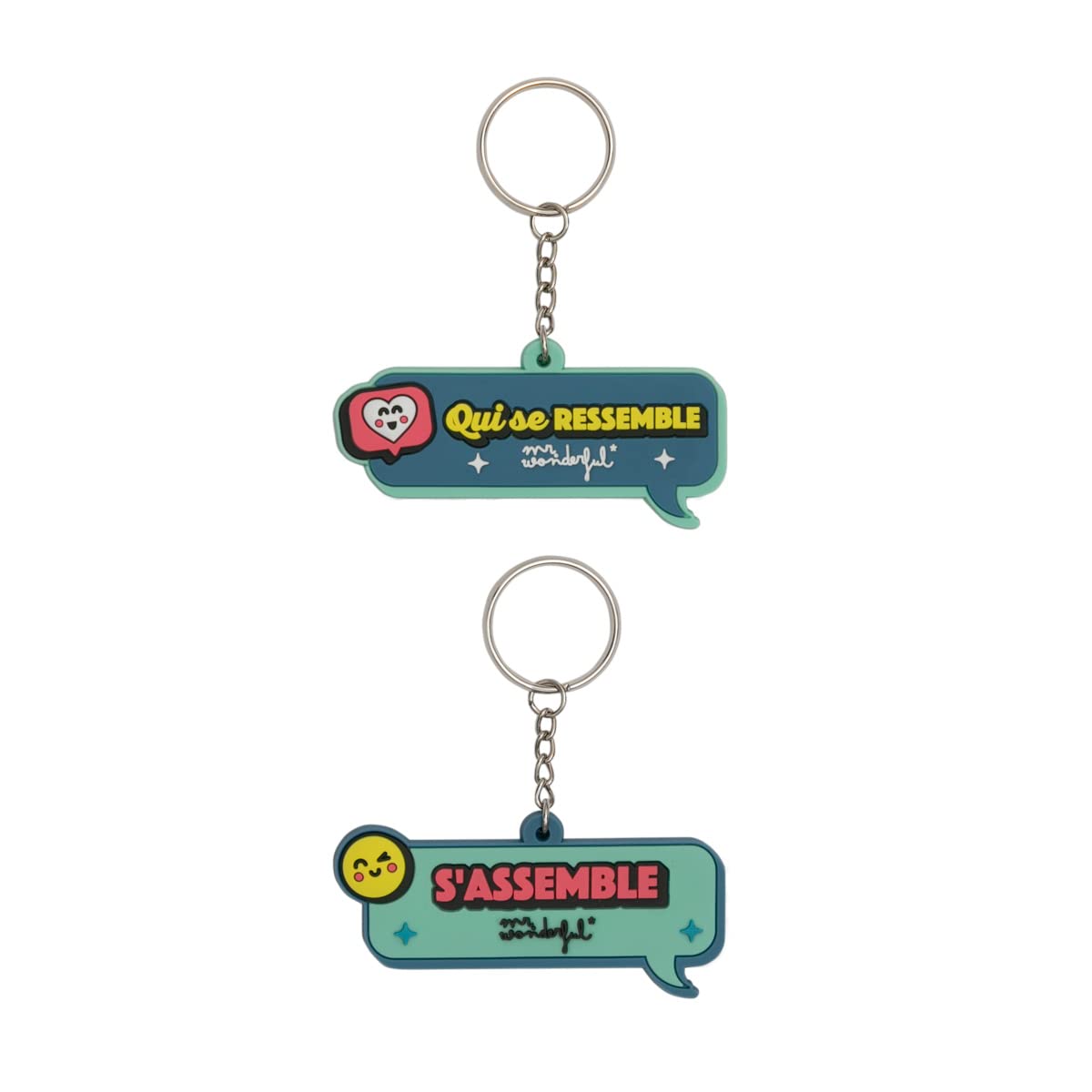 Set of 2 Key Rings Assembled