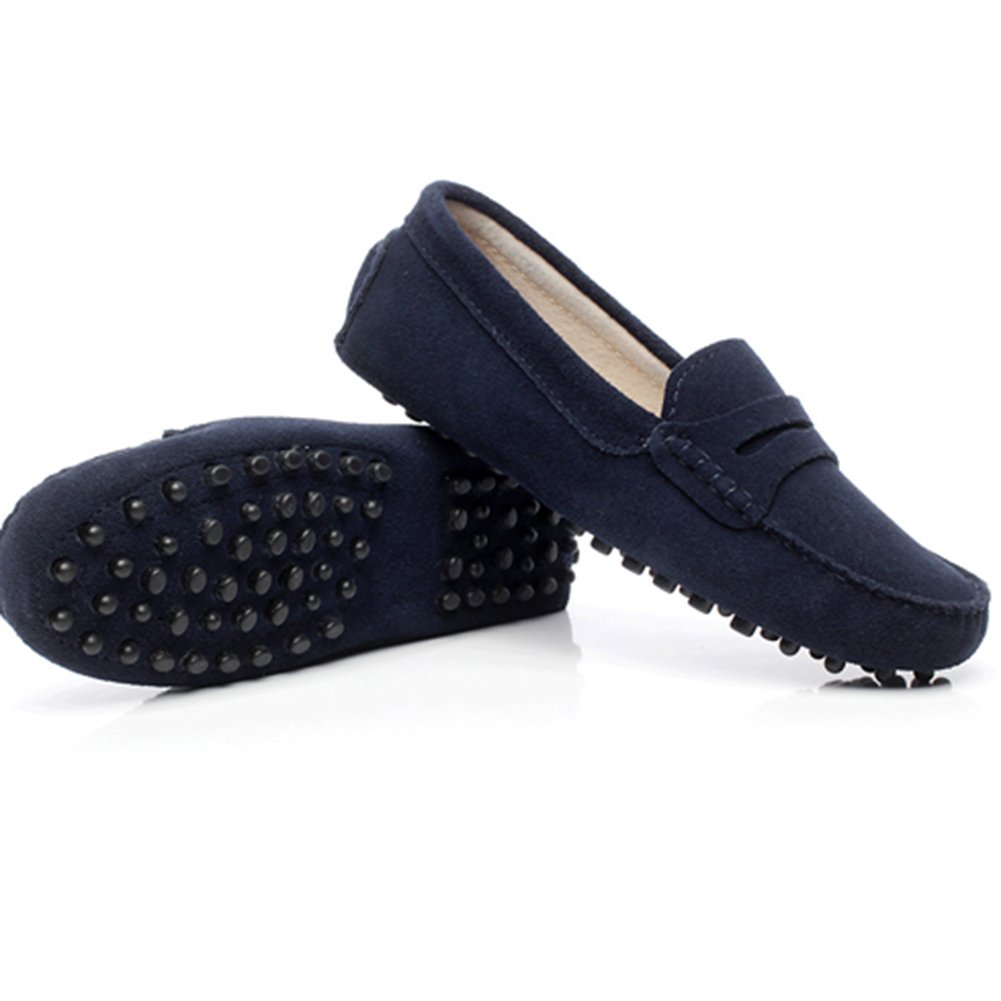 Mujer Clásico Gamuza Corbata de Moño Penny Mocasines Comodidad Hecho a Mano Pantuflas