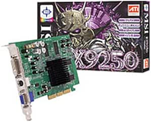 MSI Radeon rx9250 de td128 Carte Graphique AGP 128 Mo, Retail MSI Radeon rx9250 de td128 Carte Graphique AGP 128 Mo, Retail