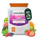Purolabs Kids Multivitamin – High Strength Multivitamin for Kids with 14 Essential Nutrients – Daily Immune Support – Sugar-Free Vegan Capsules – A Clean Alternative to Kids Multivitamin Gummies