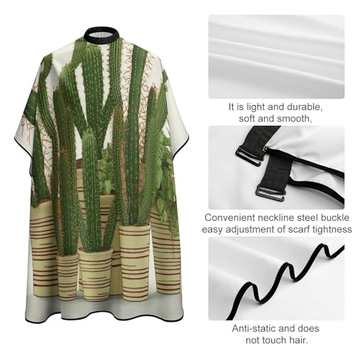 Capa para Corte de Cabello Cactus Tropical 170x144 cm miniatura 4