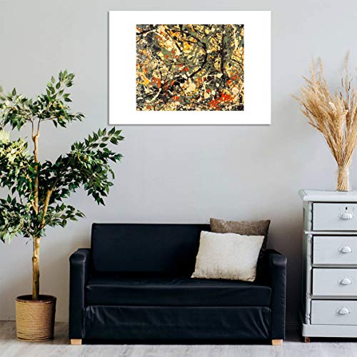 Jackson Pollock Numéro 8 1949 Giclée d'Art Mat avec Cadre Prestige - 3