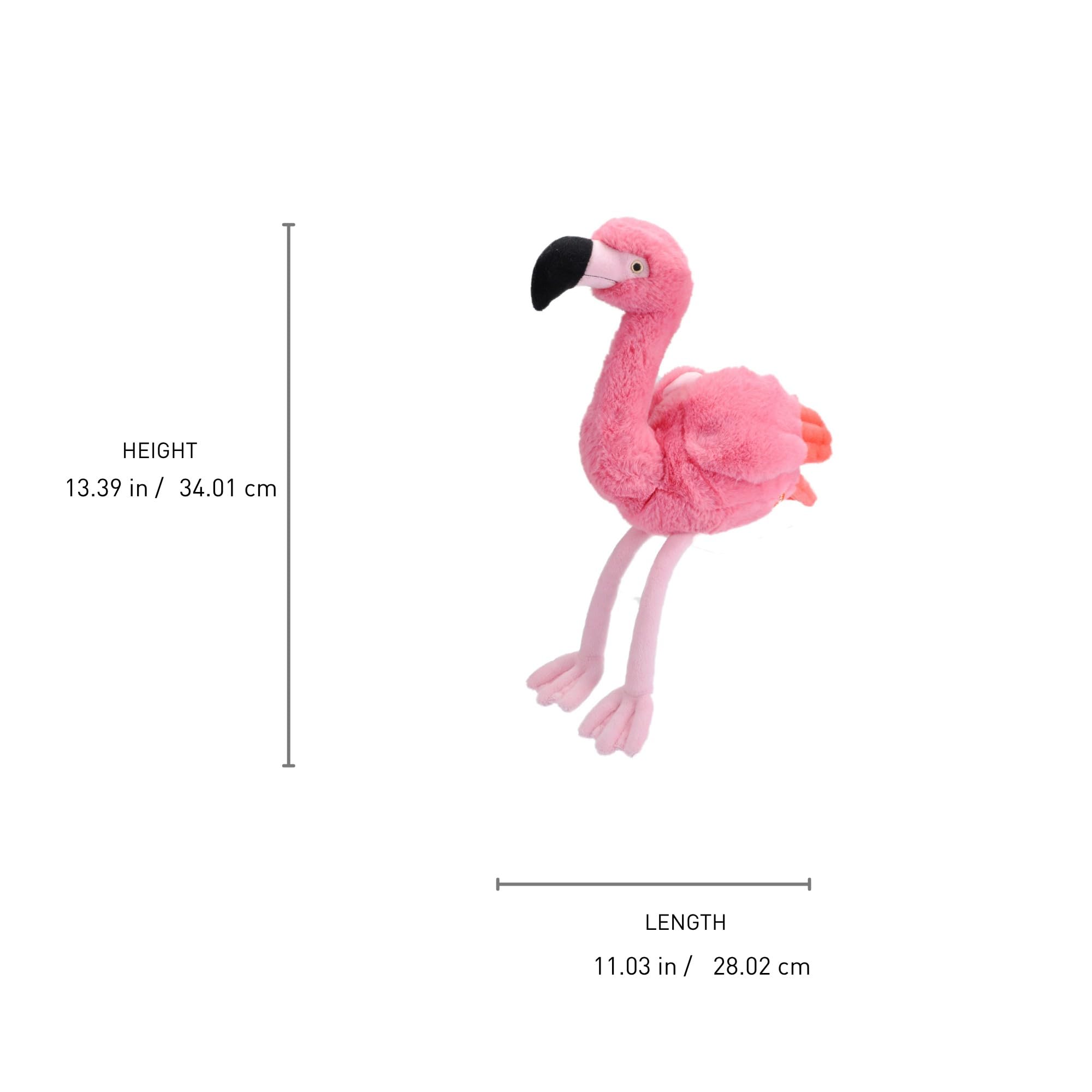 Amazon.com: Wild Republic Ecokins Flamingo Stuffed Animal - 12
