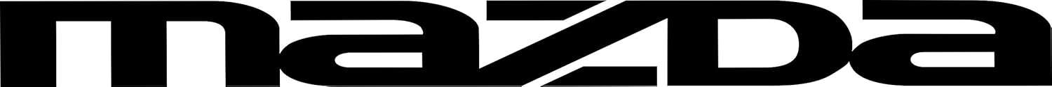 Mazda Windshield Vinyl Banner Wall Decal 36 x 3 With Free Bumper Sticker