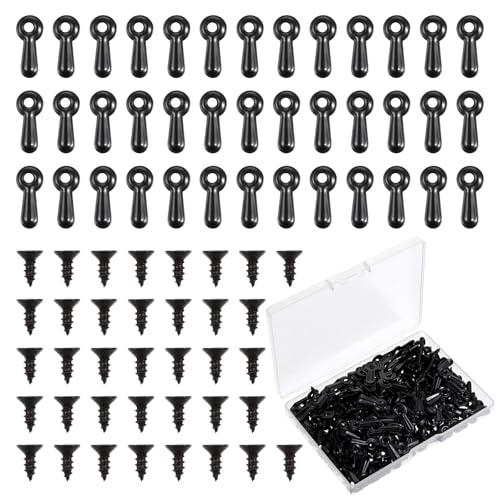 Image of 200 Set Picture Framing Turn Button Fasteners, Photo Backing Clips with Screws, Heavy Duty Metal Photo Frame Clips Fasteners for Craft, Hanging Supplies